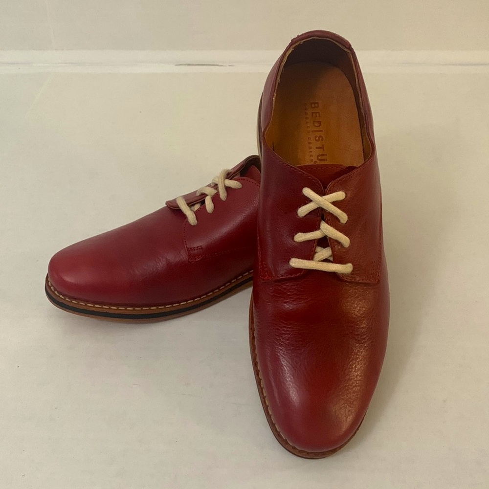 BED STU Cobbler Series, Hand Crafted Bovine Leather, Lace Up Shoes/EUC